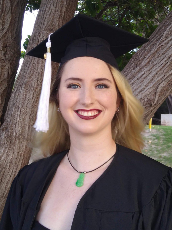 Headshot in graduation attire