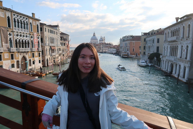 Posing in Venice Italy