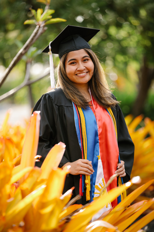 Cap and gown portrait