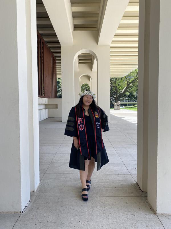 Brooke is in her doctoral regalia