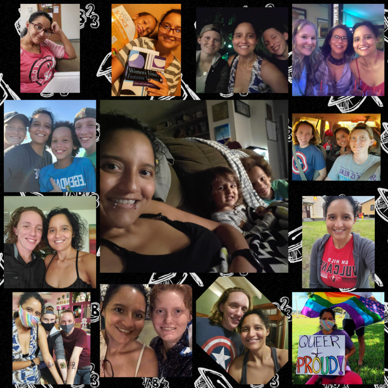 13 picture collage of the people important to me.