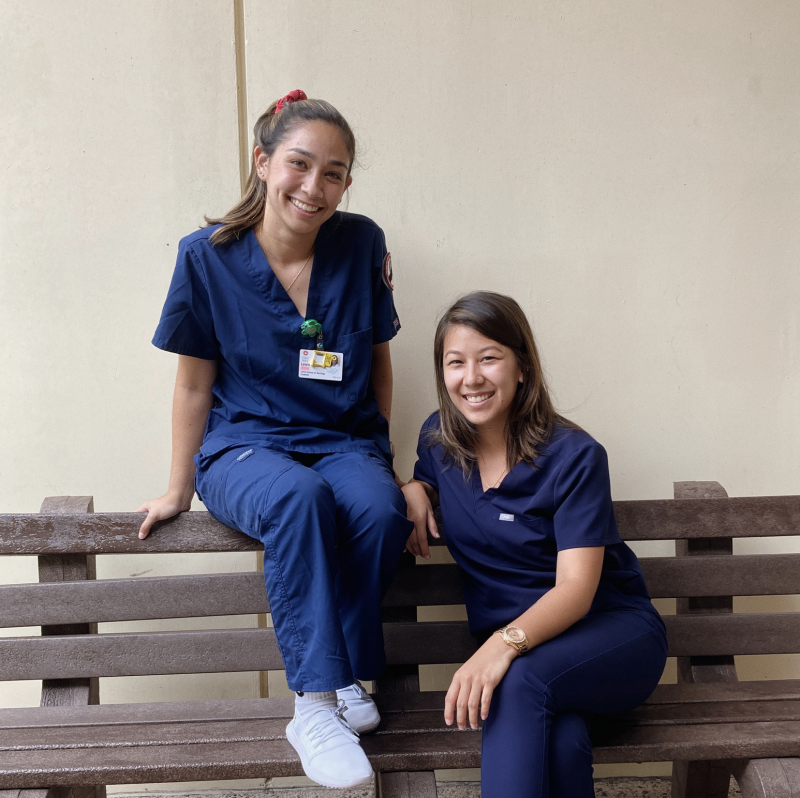 Starlyne and I on the first day of our senior year!