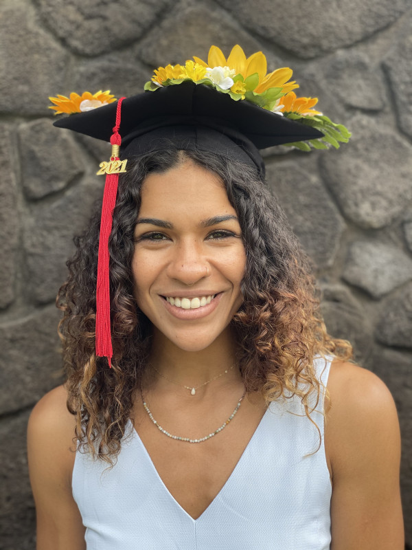 close up portrait photo with cap and 2021 tassel