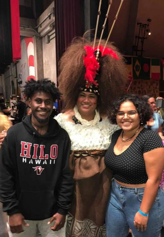 Enjoying the diverse culture at UH Hilo International Night, 2020.