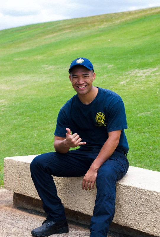 Myself with my daily uniform for the FIRE 119 and FIRE 280 semesters on.