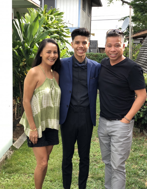 My Parents and I before Prom!