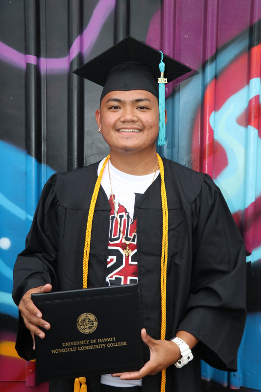 Graduating class of 2021, EIMT Major, Charlmer Santos.