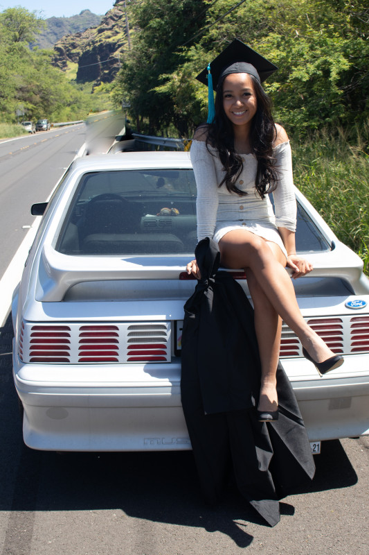 Roadside with Mustang