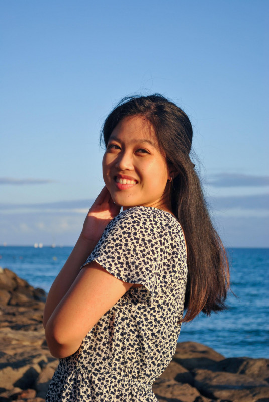 Portrait of female at beach