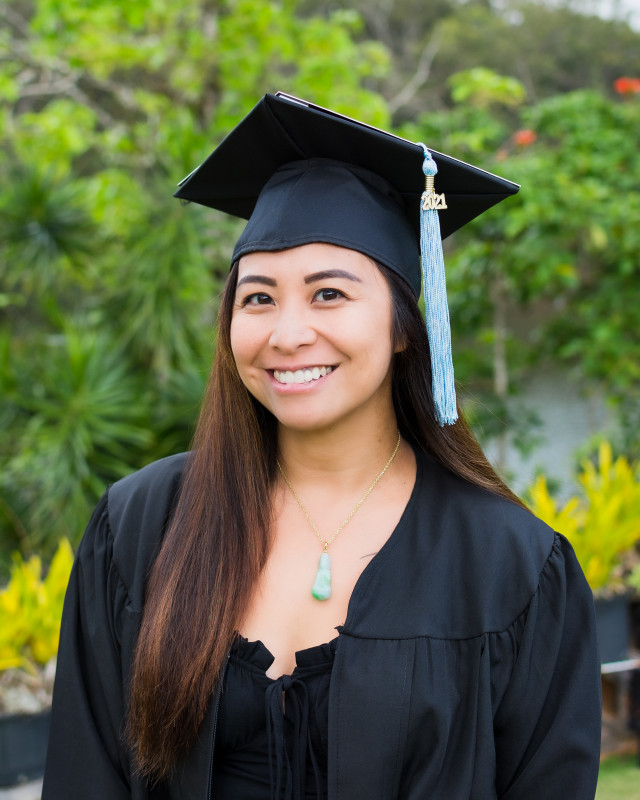 Portrait of  me in cap and gown