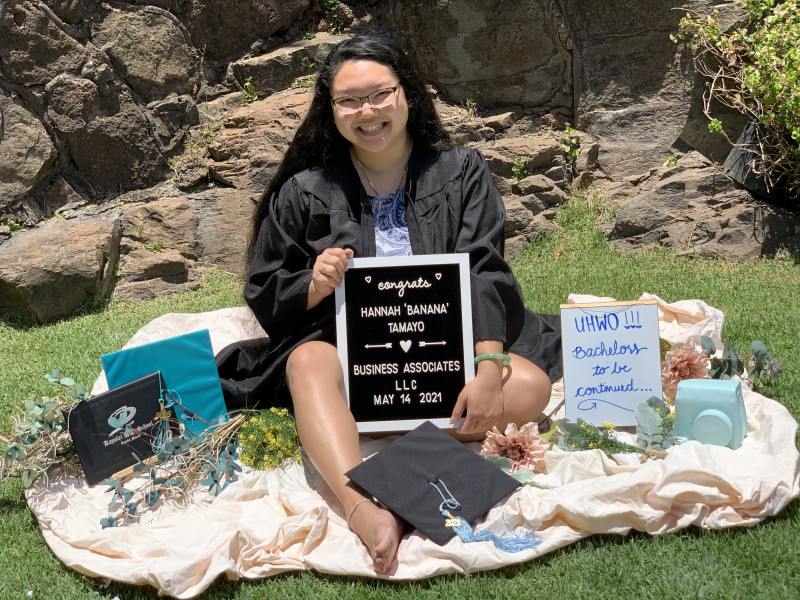 The concept of my graduation photo, is to show my most major educational accomplishments in order. Starting on the left is my High School Diploma, (middle) associates degree, and (right) to be continued my bachelors.