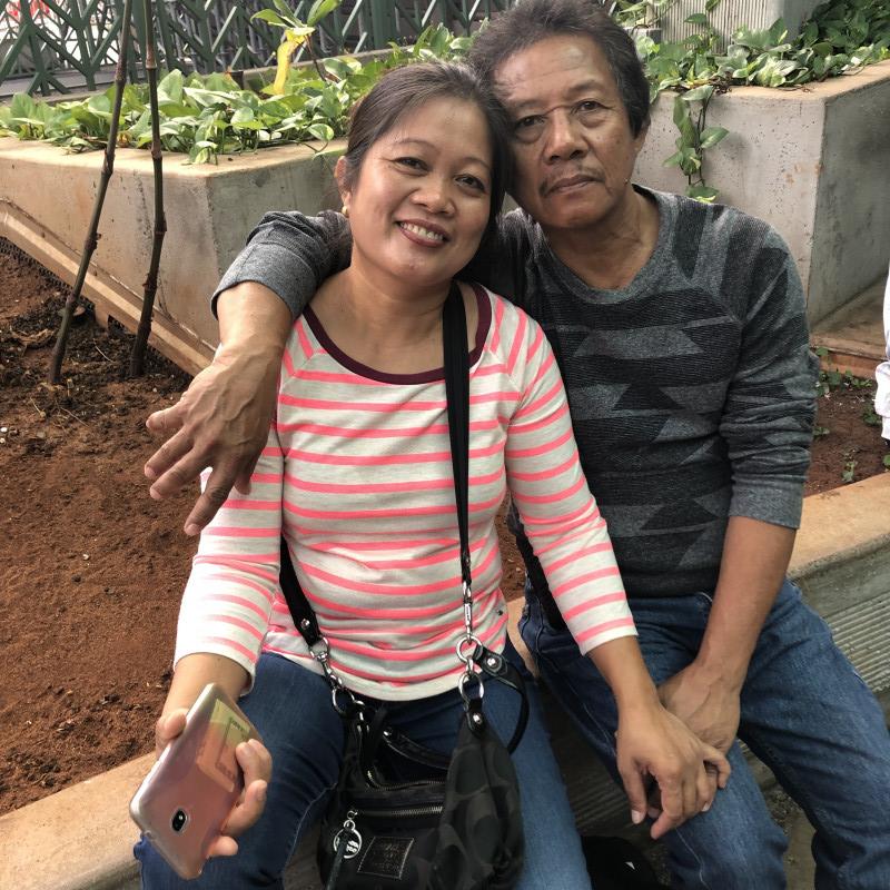 My mom and dad.