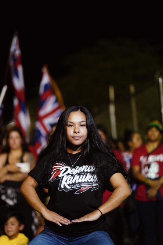 me standing proud to be a kanaka at a mauna movment