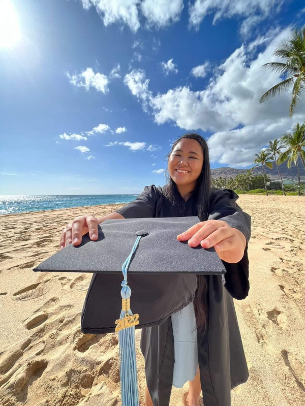 Graduate with cap