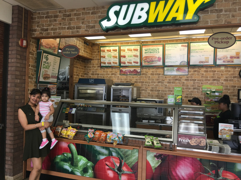 A picture of me at my Subway at LCC