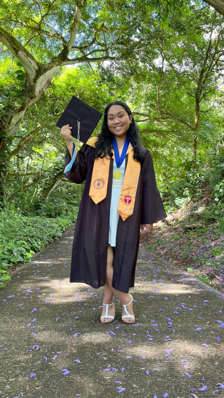 Full body cap and gown photo