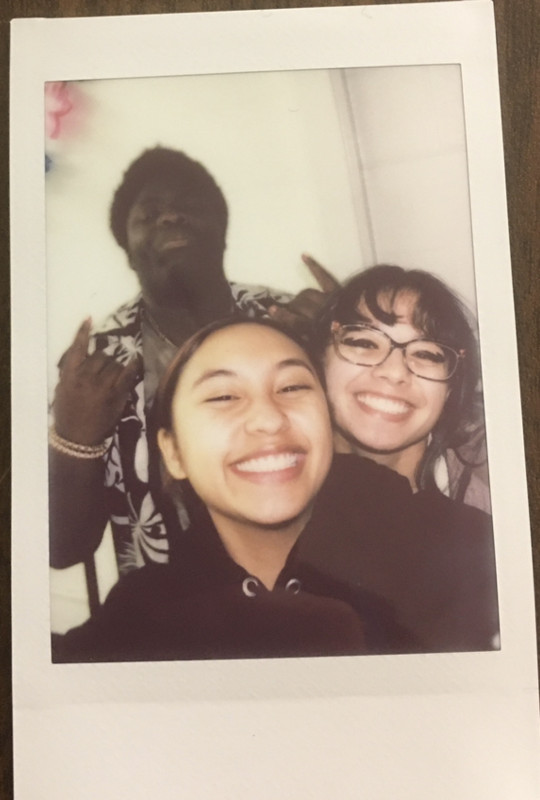 A girl with two incredible people that she's thankful for! :D