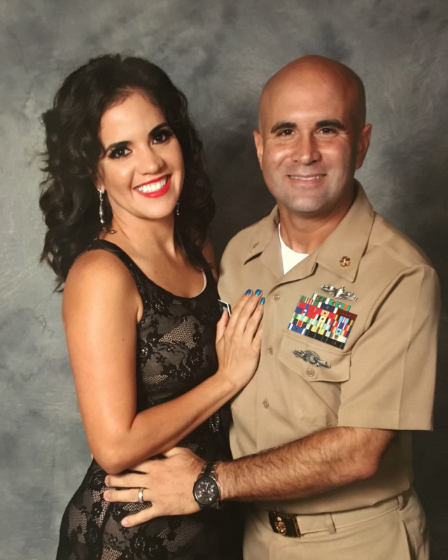 My husband navy ceremony