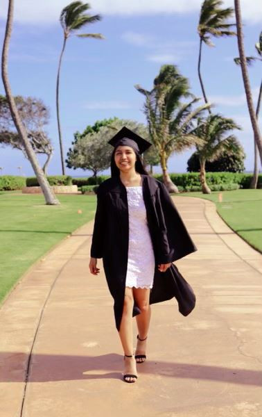 Wearing my cap and down with a proud smile on my face due to all the things I have accomplished and the hard work I put to be where I am right now. I took this photo at the beach which is my favorite place to be when I need to clear my thoughts and be in peace