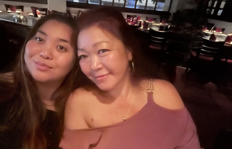 My mother and me