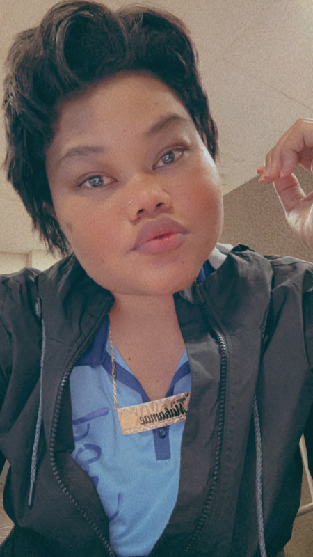 Just me taking a selfie before work.