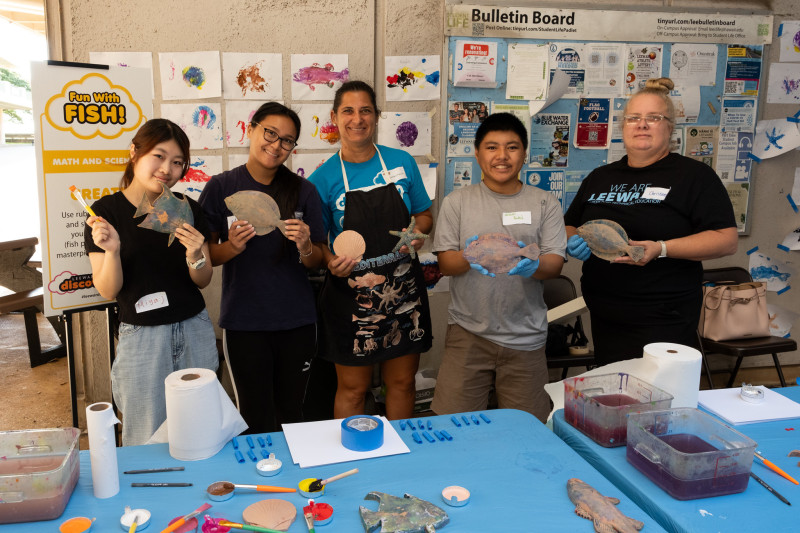 Volunteering at discovery fair.